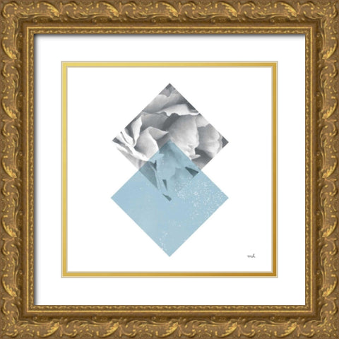 Blossoms III Gold Ornate Wood Framed Art Print with Double Matting by Hershey, Moira