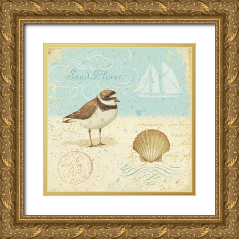 Natural Seashore I Gold Ornate Wood Framed Art Print with Double Matting by Brissonnet, Daphne