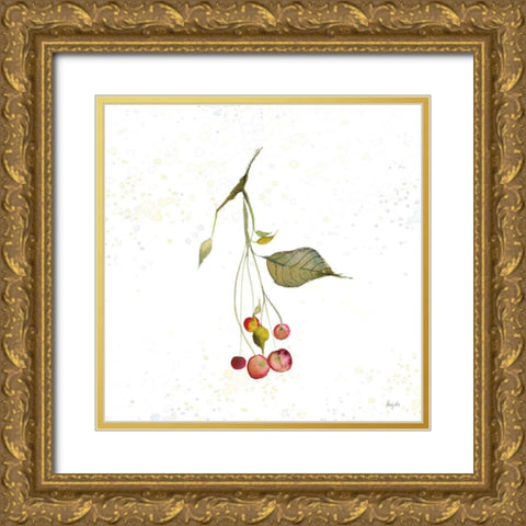 Botticelli Plants III Gold Ornate Wood Framed Art Print with Double Matting by Rice, Kristy
