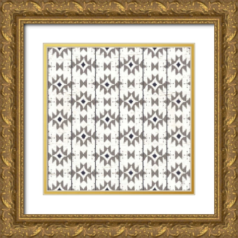 Lake Sketches Pattern IIIA Gold Ornate Wood Framed Art Print with Double Matting by Brissonnet, Daphne