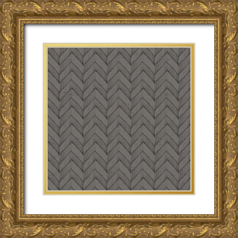 Lake Sketches Pattern VIB Gold Ornate Wood Framed Art Print with Double Matting by Brissonnet, Daphne