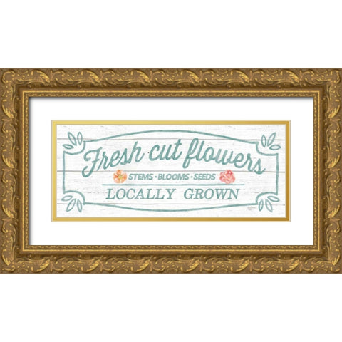 Pastel Flower Market VI Gold Ornate Wood Framed Art Print with Double Matting by Urban, Mary