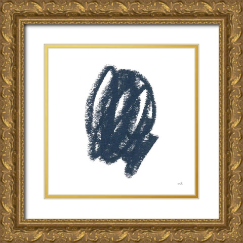 Doodles III Gold Ornate Wood Framed Art Print with Double Matting by Hershey, Moira