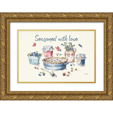 Summer Garden XII Gold Ornate Wood Framed Art Print with Double Matting by Audit, Lisa