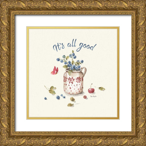 Summer Garden XV Gold Ornate Wood Framed Art Print with Double Matting by Audit, Lisa