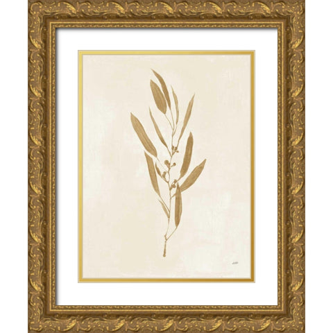 Botanical Study I Gold Crop Gold Ornate Wood Framed Art Print with Double Matting by Purinton, Julia