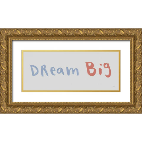 Scandy Baby Gray XII Gold Ornate Wood Framed Art Print with Double Matting by Averinos, Melissa
