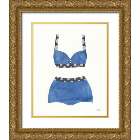 Bathing Beauty III Gold Ornate Wood Framed Art Print with Double Matting by Averinos, Melissa