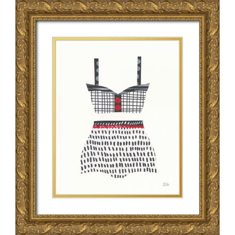 Bathing Beauty IV Gold Ornate Wood Framed Art Print with Double Matting by Averinos, Melissa