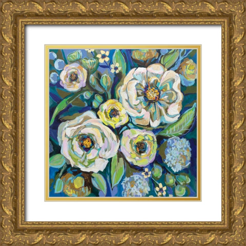 Ocean House Gold Ornate Wood Framed Art Print with Double Matting by Vertentes, Jeanette