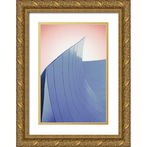 Skyscraper II Spring Gold Ornate Wood Framed Art Print with Double Matting by Aledanda