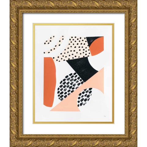 Luminous Tumble II Gold Ornate Wood Framed Art Print with Double Matting by Marshall, Laura