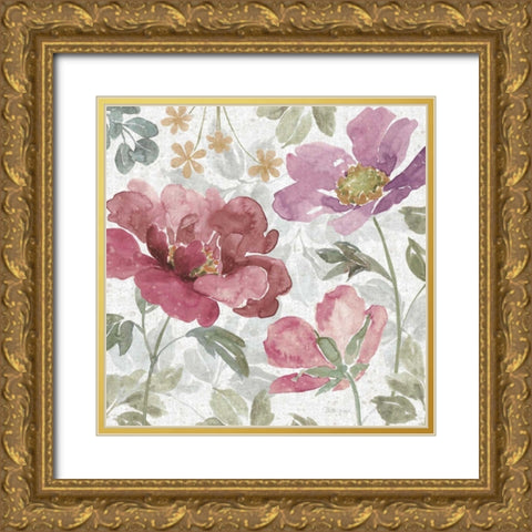 Springtime Bloom II Dark Gold Ornate Wood Framed Art Print with Double Matting by Grove, Beth