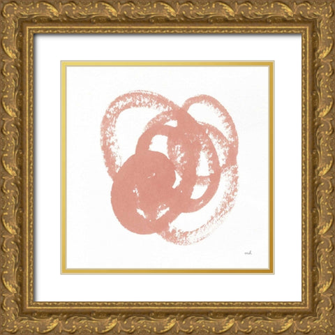 Scribbly Spring II Gold Ornate Wood Framed Art Print with Double Matting by Hershey, Moira