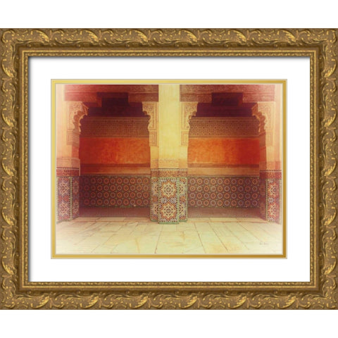 Palace Walk v2 Crop Gold Ornate Wood Framed Art Print with Double Matting by Bevan, Keri