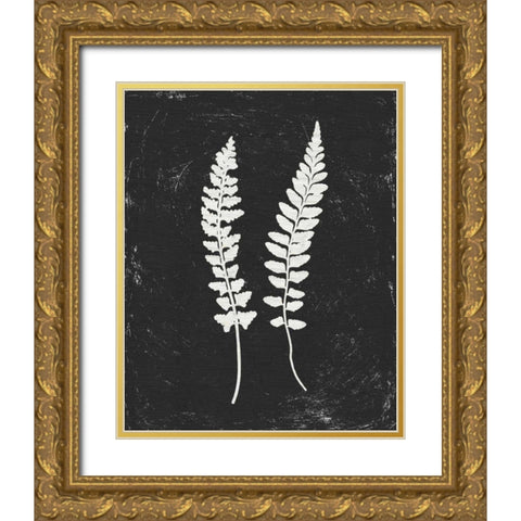 Forest Shadows III Black Crop Gold Ornate Wood Framed Art Print with Double Matting by Hershey, Moira