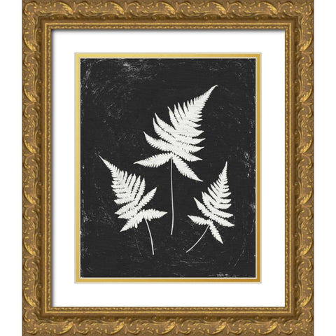 Forest Shadows IV Black Crop Gold Ornate Wood Framed Art Print with Double Matting by Hershey, Moira
