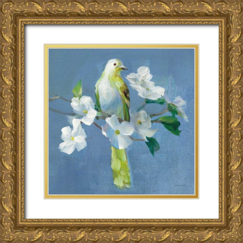 Spring in the Neighborhood II Gold Ornate Wood Framed Art Print with Double Matting by Nai, Danhui