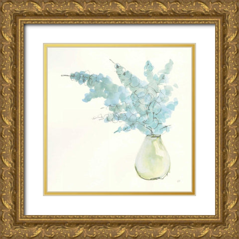 Plant Eucalyptus I Gold Ornate Wood Framed Art Print with Double Matting by Paschke, Chris