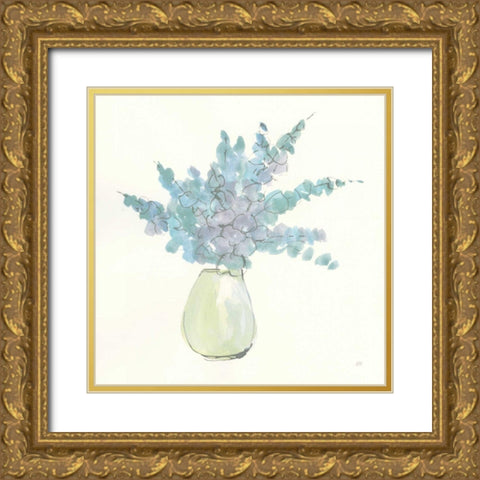 Plant Eucalyptus IV Gold Ornate Wood Framed Art Print with Double Matting by Paschke, Chris