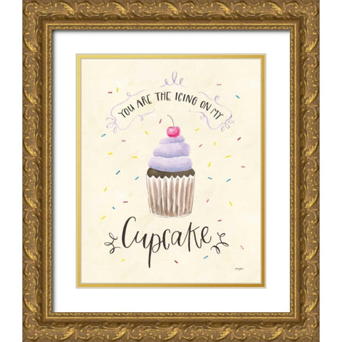 Sweet Life I Light Gold Ornate Wood Framed Art Print with Double Matting by Jackson, Jenaya