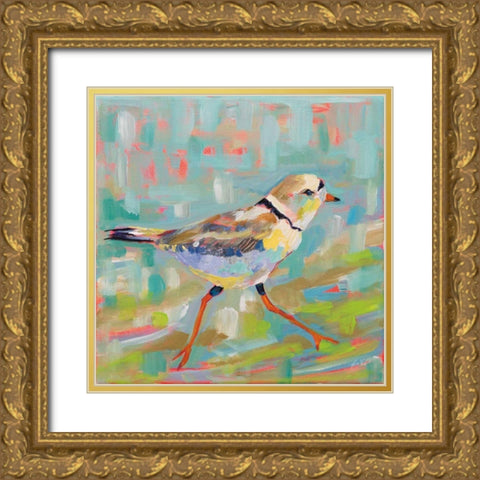 Coastal Plover I Gold Ornate Wood Framed Art Print with Double Matting by Vertentes, Jeanette