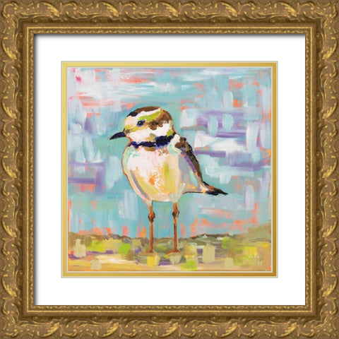 Coastal Plover II Gold Ornate Wood Framed Art Print with Double Matting by Vertentes, Jeanette