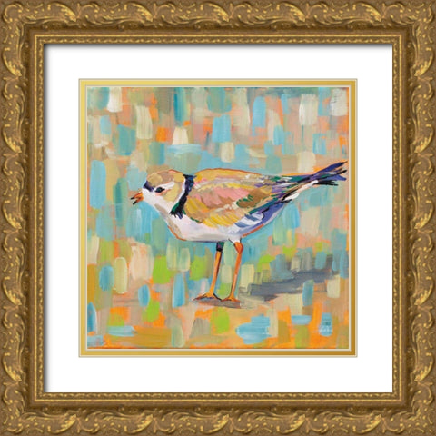 Coastal Plover IV Gold Ornate Wood Framed Art Print with Double Matting by Vertentes, Jeanette