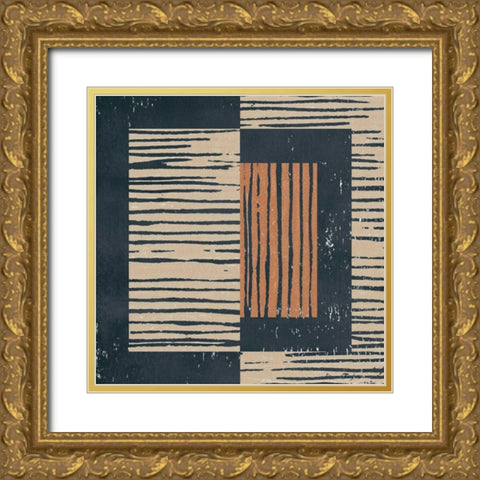 Primitive II Gold Ornate Wood Framed Art Print with Double Matting by Hershey, Moira