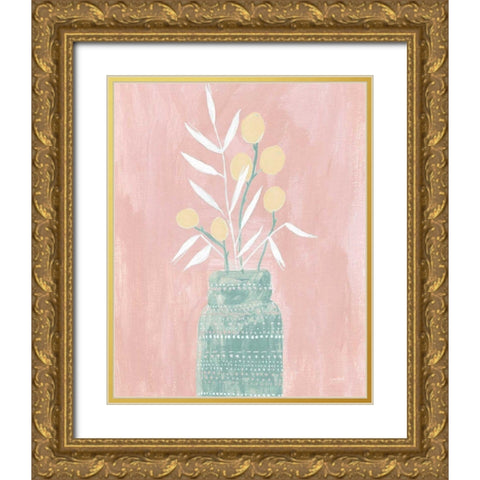 Seed and Bottle Pastel Crop Gold Ornate Wood Framed Art Print with Double Matting by Mack, Lynn