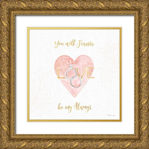 All You Need is Love XI Gold Ornate Wood Framed Art Print with Double Matting by Grove, Beth