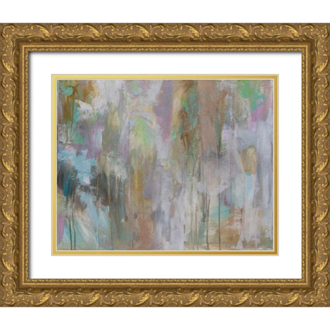 Frolic Gold Ornate Wood Framed Art Print with Double Matting by Vertentes, Jeanette