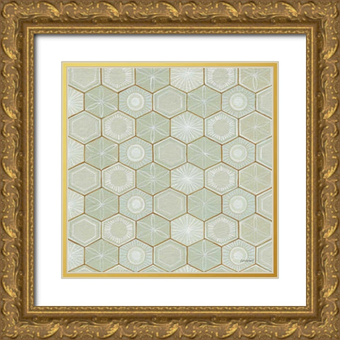 Hex I Gold Ornate Wood Framed Art Print with Double Matting by Lovell, Kathrine