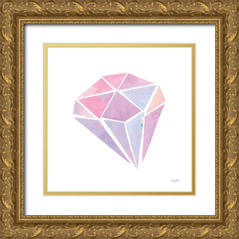 Shine V Gold Ornate Wood Framed Art Print with Double Matting by Prahl, Courtney