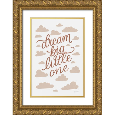 Boho Nursery VII Gold Ornate Wood Framed Art Print with Double Matting by Thorns, Becky