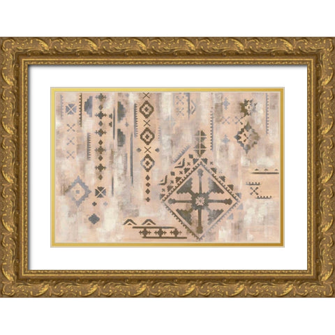 Scandanavian Mood I Neutral Gold Ornate Wood Framed Art Print with Double Matting by Vassileva, Silvia