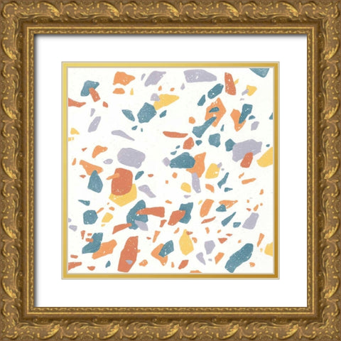 Terrazzo Sunset II Gold Ornate Wood Framed Art Print with Double Matting by Hershey, Moira