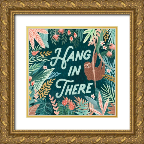 Jungle Hangout II Gold Ornate Wood Framed Art Print with Double Matting by Marshall, Laura