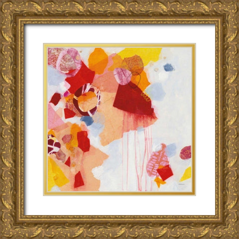 Falling Apart Gold Ornate Wood Framed Art Print with Double Matting by Ferguson, Kathy