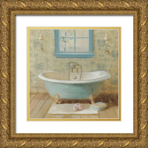 Victorian Bath I Gold Ornate Wood Framed Art Print with Double Matting by Nai, Danhui