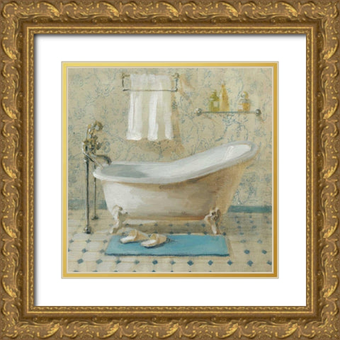 Victorian Bath III Gold Ornate Wood Framed Art Print with Double Matting by Nai, Danhui