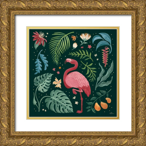 Jungle Love VI Gold Ornate Wood Framed Art Print with Double Matting by Penner, Janelle