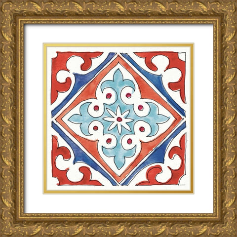 Americana Mood XII Gold Ornate Wood Framed Art Print with Double Matting by Tavoletti, Anne