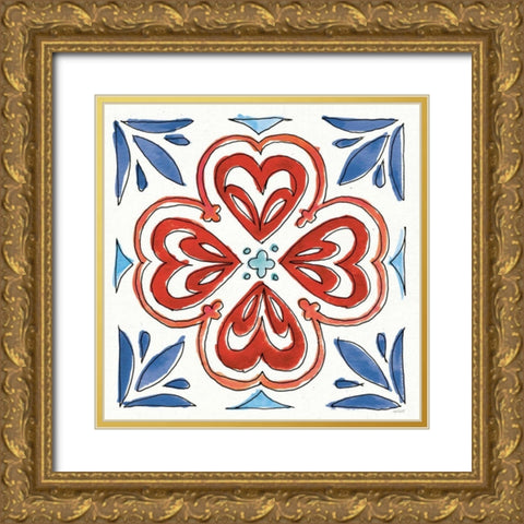 Americana Mood XIII Gold Ornate Wood Framed Art Print with Double Matting by Tavoletti, Anne