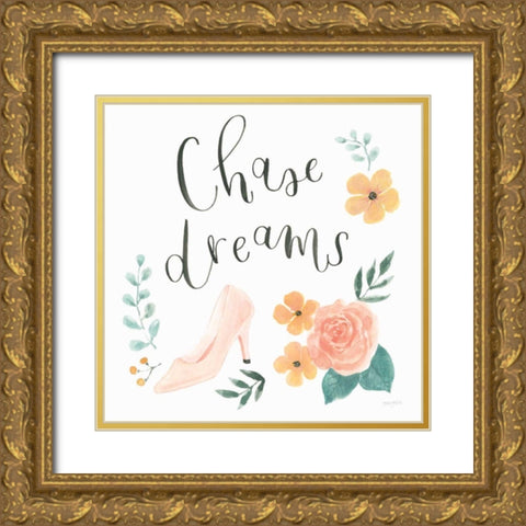Chase Dreams I Gold Ornate Wood Framed Art Print with Double Matting by Jackson, Jenaya