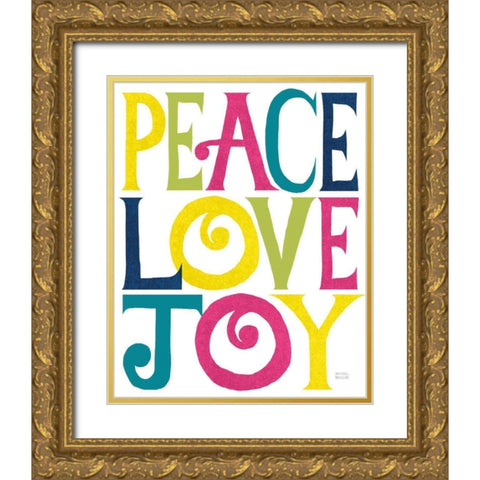 Holiday on Wheels X Bright Gold Ornate Wood Framed Art Print with Double Matting by Mullan, Michael