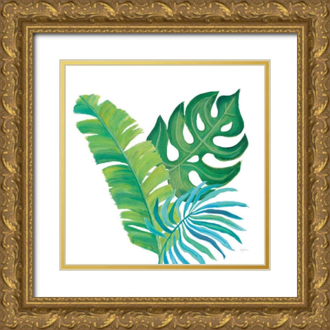 Coconut Palm VII Gold Ornate Wood Framed Art Print with Double Matting by Urban, Mary