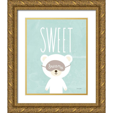 Sweet Dreams Gold Ornate Wood Framed Art Print with Double Matting by Kelle, Ann