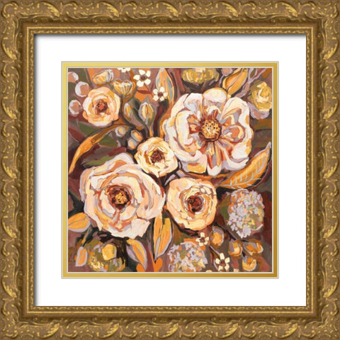 Ocean House Fall Gold Ornate Wood Framed Art Print with Double Matting by Vertentes, Jeanette