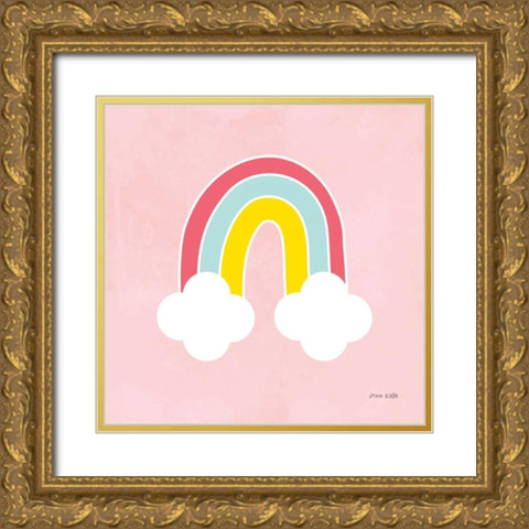 His Rainbow Gold Ornate Wood Framed Art Print with Double Matting by Kelle, Ann